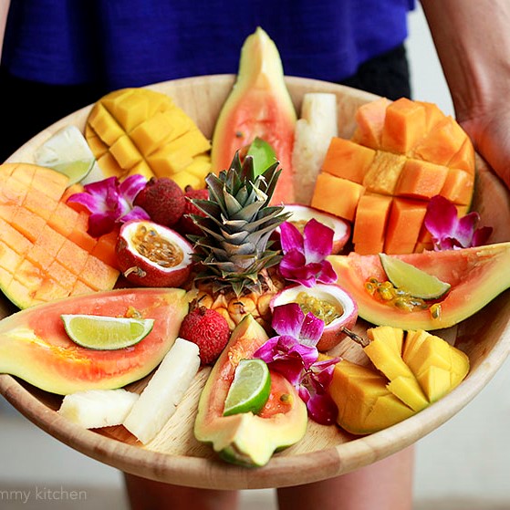 tropical fruit platter